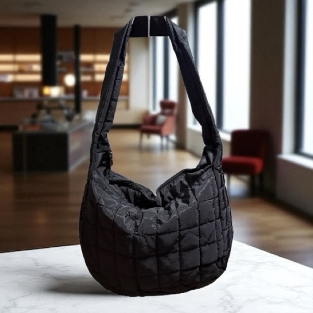 Black Quilted Shoulder Bag